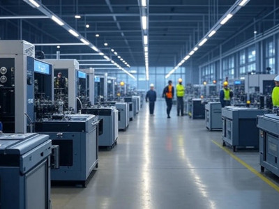 Industrial hall with smart lighting